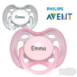 Philips Avent Freeflow Namnnappar, symmetriska, silikon stl.1