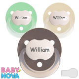 Baby-Nova Namnnappar, runda, silicon, one size