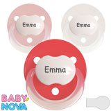Baby-Nova Namnnappar, runda, silicon, one size