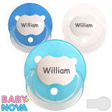Baby-Nova Namnnappar, runda, silicon, one size