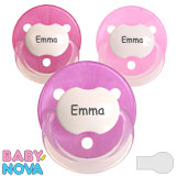 Baby-Nova Namnnappar, runda, silicon, one size