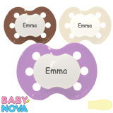 Baby-Nova Namnnappar, symmetriska, latex stl.2