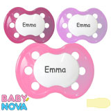 Baby-Nova Namnnappar, symmetriska, latex stl.2