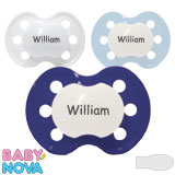 Baby-Nova Namnnappar, symmetriska, silikon stl.2