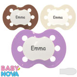 Baby-Nova Namnnappar, symmetriska, silikon stl.2
