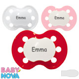 Baby-Nova Namnnappar, symmetriska, silikon stl.2