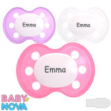 Baby-Nova Namnnappar, symmetriska, silikon stl.3