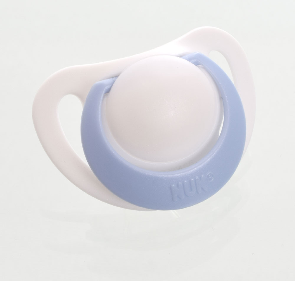 NUK Genius Namnnappar, anatomiska, silikon, stl. 0