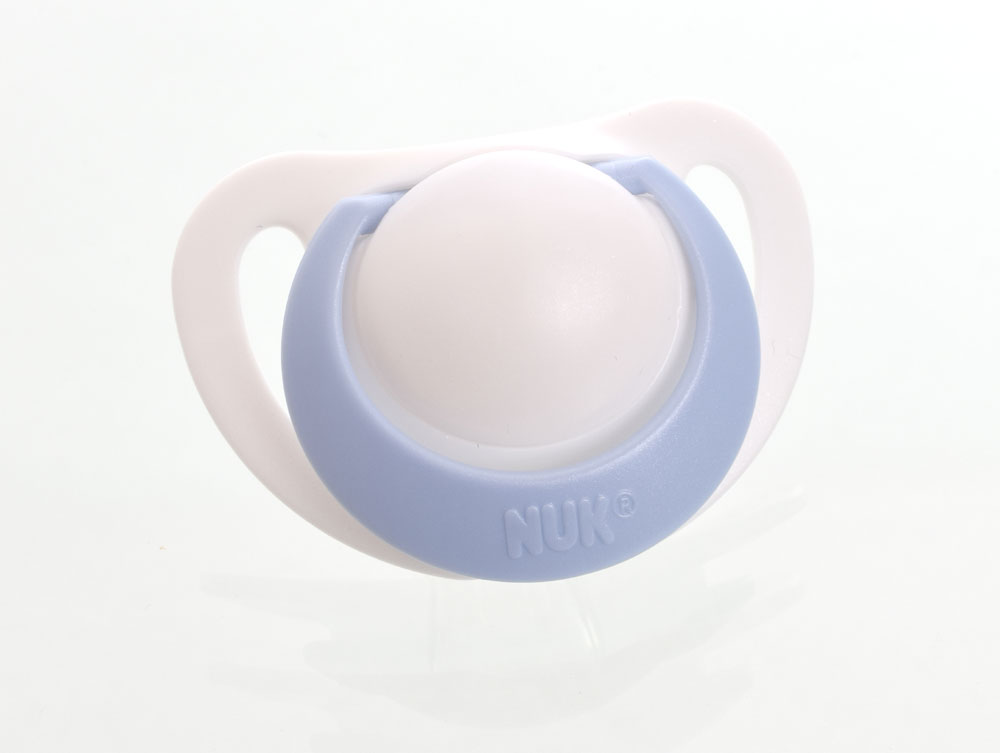 NUK Genius Namnnappar, anatomiska, silikon, stl. 3