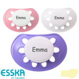 Esska Classic Namnnappar, anatomiska, latex stl.2