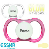 Esska Happy Glow Namnnappar, symmetriska, latex stl.2