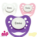 Nip Namnnappar, anatomiska, latex stl.1