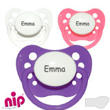Nip Namnnappar, anatomiska, silikon stl.2