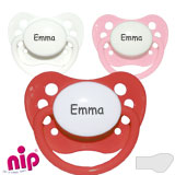 Nip Namnnappar, anatomiska, silikon stl.2