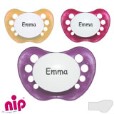 Nip Trendy Namnnappar, anatomiska, silikon stl.1