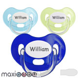 Maxibaby Namnnappar, symmetriska, silikon stl.1