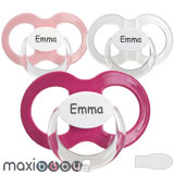 Maxibaby Air Namnnappar, symmetriska, silikon stl.2