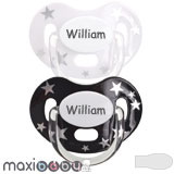 Maxibaby Star Namnnappar, symmetriska, silikon stl.1