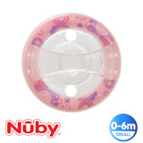 Nûby SoftFlex napp, rund, silikon stl.1 (rosa)