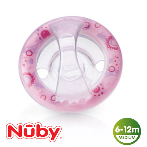Nûby SoftFlex napp, rund, silikon stl.2