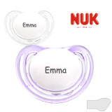 NUK Freestyle Namnnappar, anatomiska, silikon stl.1