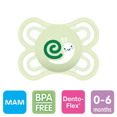 MAM Perfect napp, symmetrisk, silikon stl.1 (grön)
