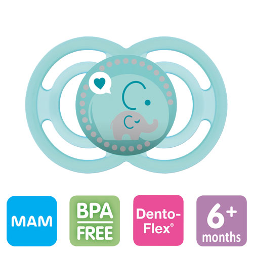 MAM Perfect napp, symmetrisk, silikon stl.2