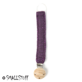 Smallstuff napphållare, stickat, Aubergine