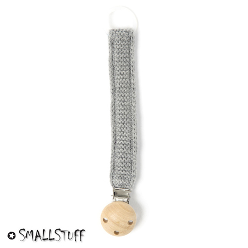 Smallstuff napphållare, stickat, Soft grey