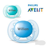 Philips Avent Ultra Soft Namnnappar, symmetriska, silikon stl.1