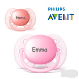 Philips Avent Ultra Soft Namnnappar, symmetriska, silikon stl.1