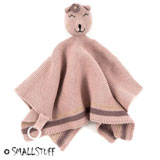 Smallstuff snuttefilt, stickat, rosa