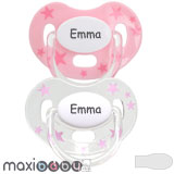Maxibaby Star Namnnappar, symmetriska, silikon stl.1