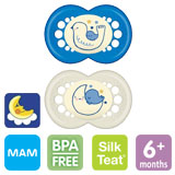MAM Original Night nappar, symmetriska, silikon stl.2