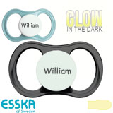 Esska Happy Glow Namnnappar, symmetriska, latex stl.2