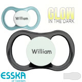 Esska Happy Glow Namnnappar, symmetriska, silikon stl.2