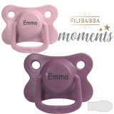 Filibabba Moments Namnnappar, symmetriska, silikon, stl. 2