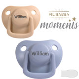 Filibabba Moments Namnnappar, symmetriska, silikon, stl. 1