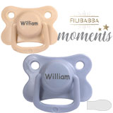 Filibabba Moments Namnnappar, symmetriska, silikon, stl. 2