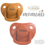 Filibabba Moments Namnnappar, symmetriska, silikon, stl. 1