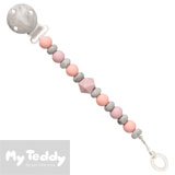 My Teddy napphållare, My Baby Rocks, rosa marble