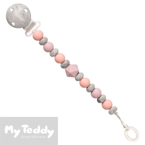 My Teddy napphållare, My Baby Rocks, rosa marble