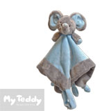 My Teddy snuttefilt, grå/blå elefant