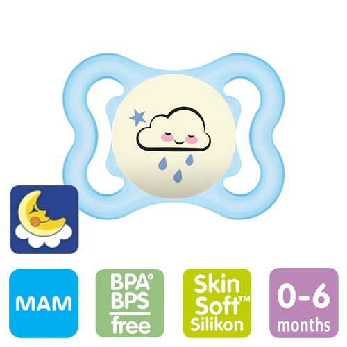 MAM Supreme Night Napp 0-6m, Blue