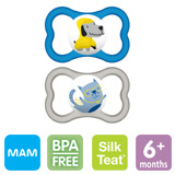 MAM Air nappar, symmetriska, silikon stl.2