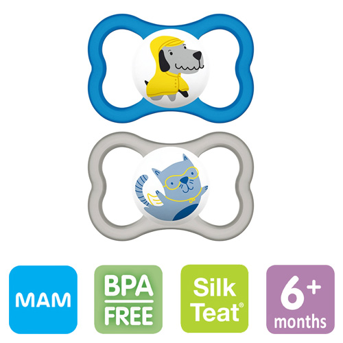 MAM Air nappar, symmetriska, silikon stl.2