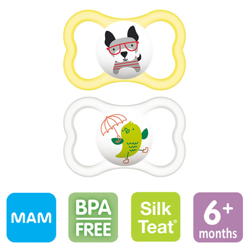 MAM Air nappar, symmetriska, silikon stl.2