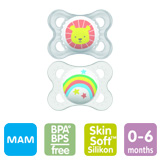 MAM Original nappar, symmetriska, silikon stl.1