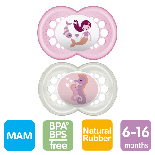 MAM Original nappar, symmetriska, latex stl.2