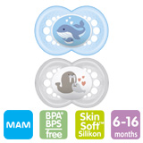 MAM Original nappar, symmetriska, silikon stl.2